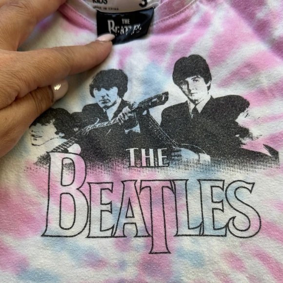 The Beatles Kids Tie-Dye T-Shirt size 3 - Picture 2 of 3